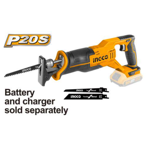 Scie à sabre à batterie lithium‑ion 20 V INGCO CRSLI1152