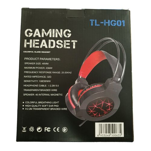 TOPLINK Casque Gaming HG01 - USB - LED - Rétro Eclairer