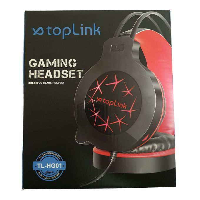 TOPLINK Casque Gaming HG01 - USB - LED - Rétro Eclairer