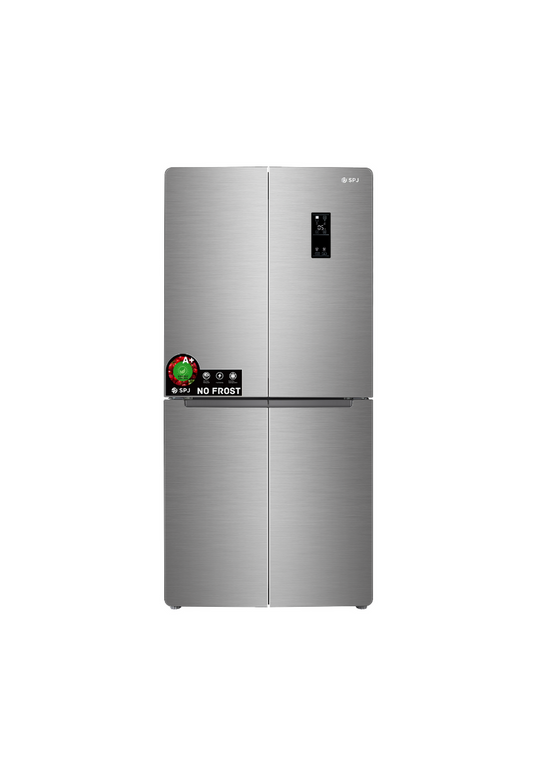 Réfrigérateur américain avec fontaine à eau 4 portes 450 L (INOX) SPJ RFD-4INU559C
