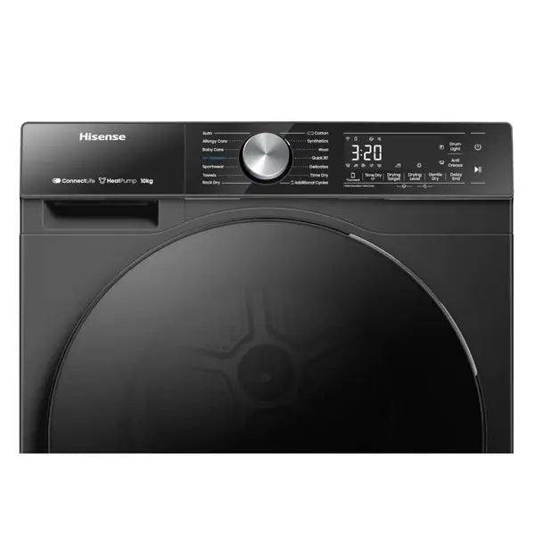 Sèche linge multifonctions Hisense 10 kg Commande tactile A+++ Porte réversible DH5S102BB — vue 2