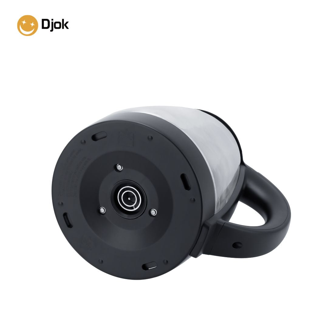 DJOK Bouilloire Électrique XDM020 – 1.8L en Verre, 1500W, Couvercle Inox, Chauffe Rapide