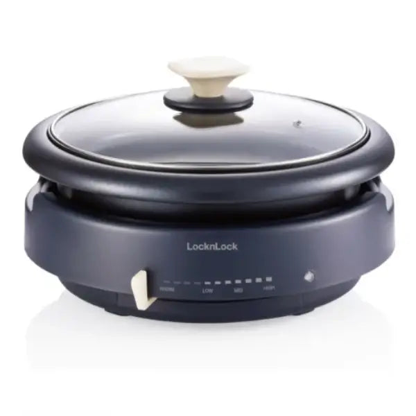 Marmite électrique avec couvercle en verre Nasco 3.5 L 1200 W Température réglable EP1181AB-CB