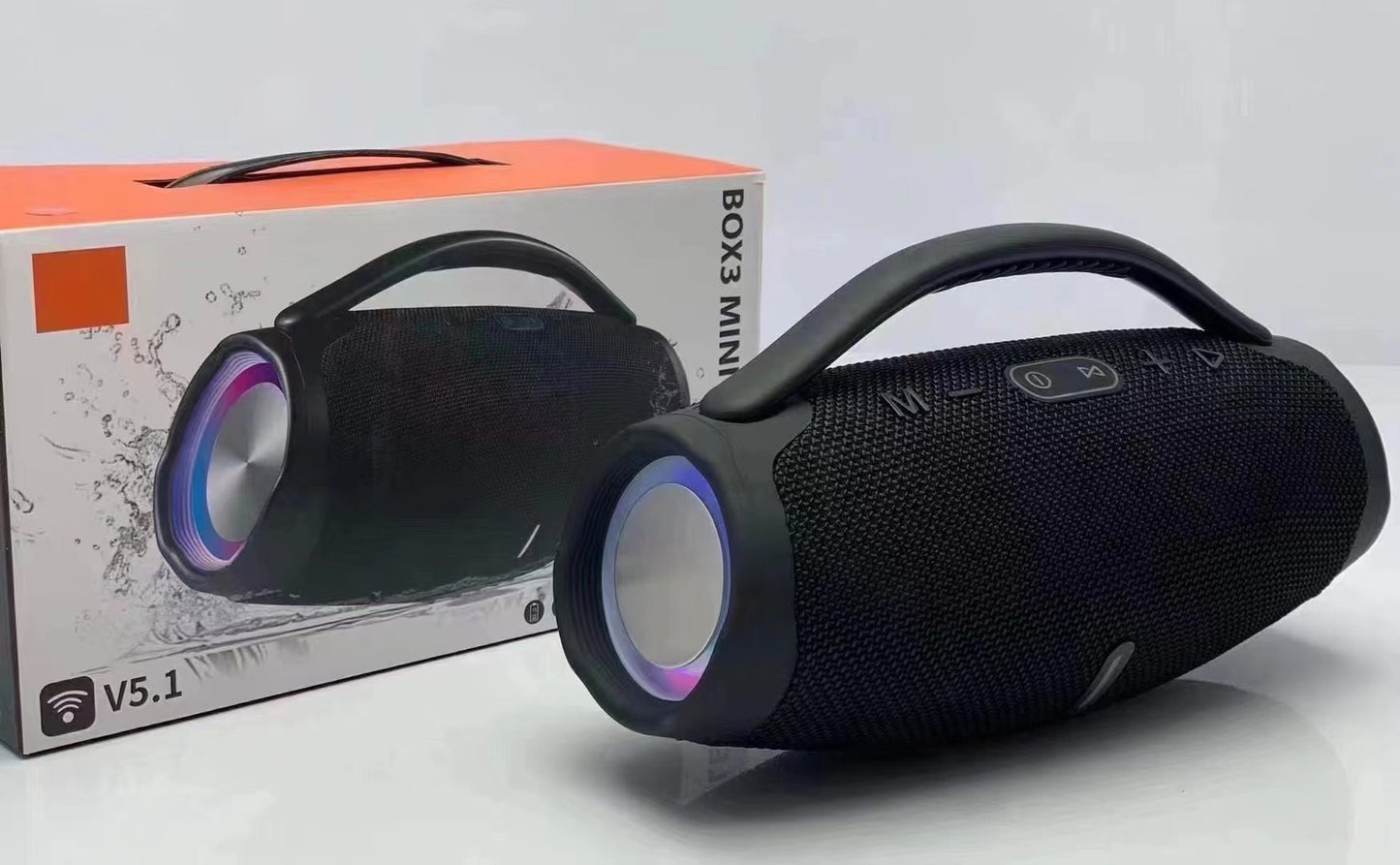 Enceinte Bluetooth Portable Booms Box 3 – Son Puissant, Basses Profondes, PartyBoost et Recharge USB