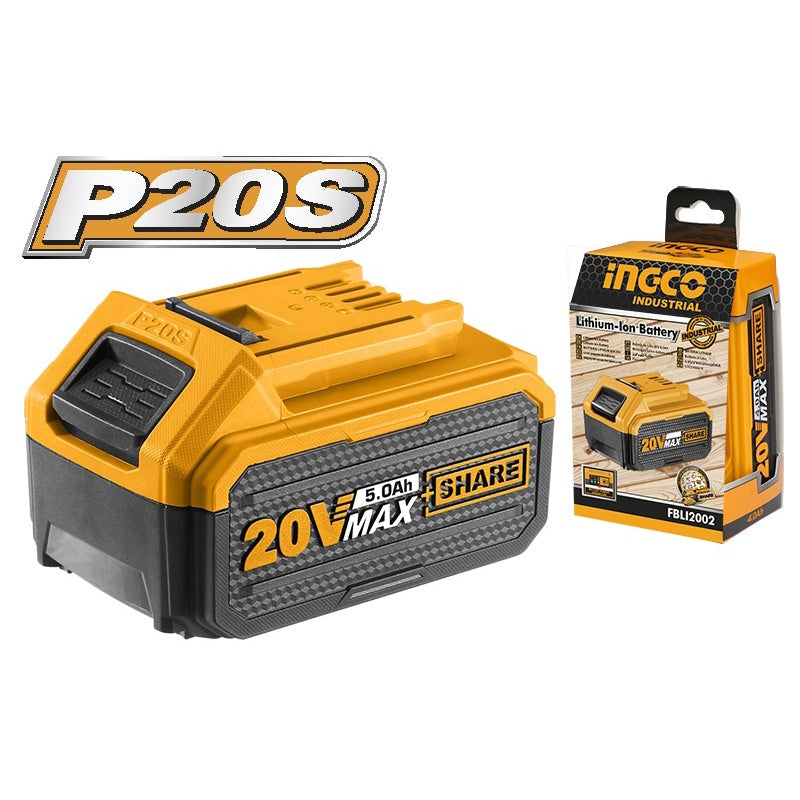 Batterie lithium‑ion 20 V 5,0 Ah INGCO FBLI2003