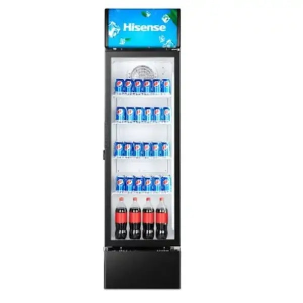 Refroidisseur une porte vitrée No Frost avec 4 roues Hisense 282 L Crochet de FL-37FC — vue 2