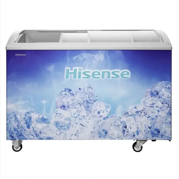 Congélateur horizontal coulissant vitré avec clé Hisense 223 L Net 3 paniers à FL-39DD4HA
