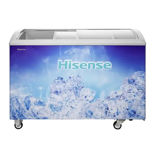 Congélateur horizontal vitré deux battants coulissants Hisense 350 L 2 paniers à FL-46DD4HA