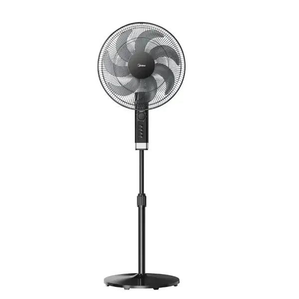 Ventilateur à pied Midea 16″ 50 W 3 niveaux de vitesse Minuterie 7h 7 hélices FS40-23MT