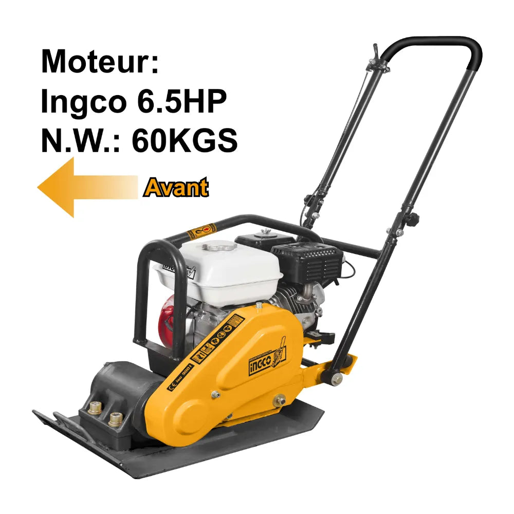Compacteur à essence 4,8 kW (6,5 HP) INGCO GCP0602