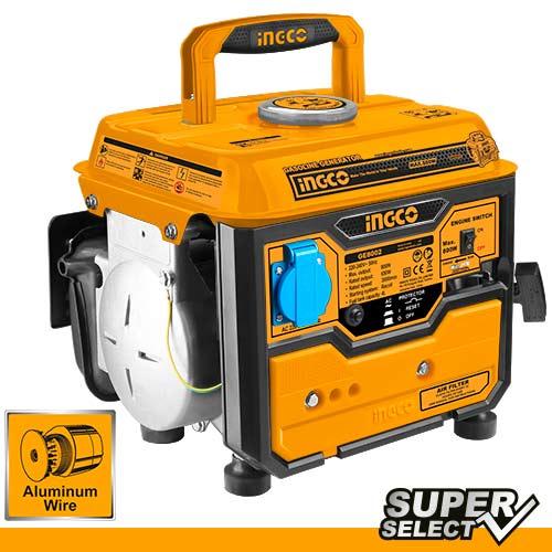 Groupe électrogène essence 0,8 kW - 1 kVA - 1 HP INGCO GE8002