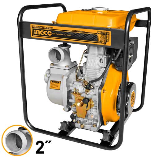 Motopompe diesel 2" - 3,8 HP / 12,5 L INGCO GEP201
