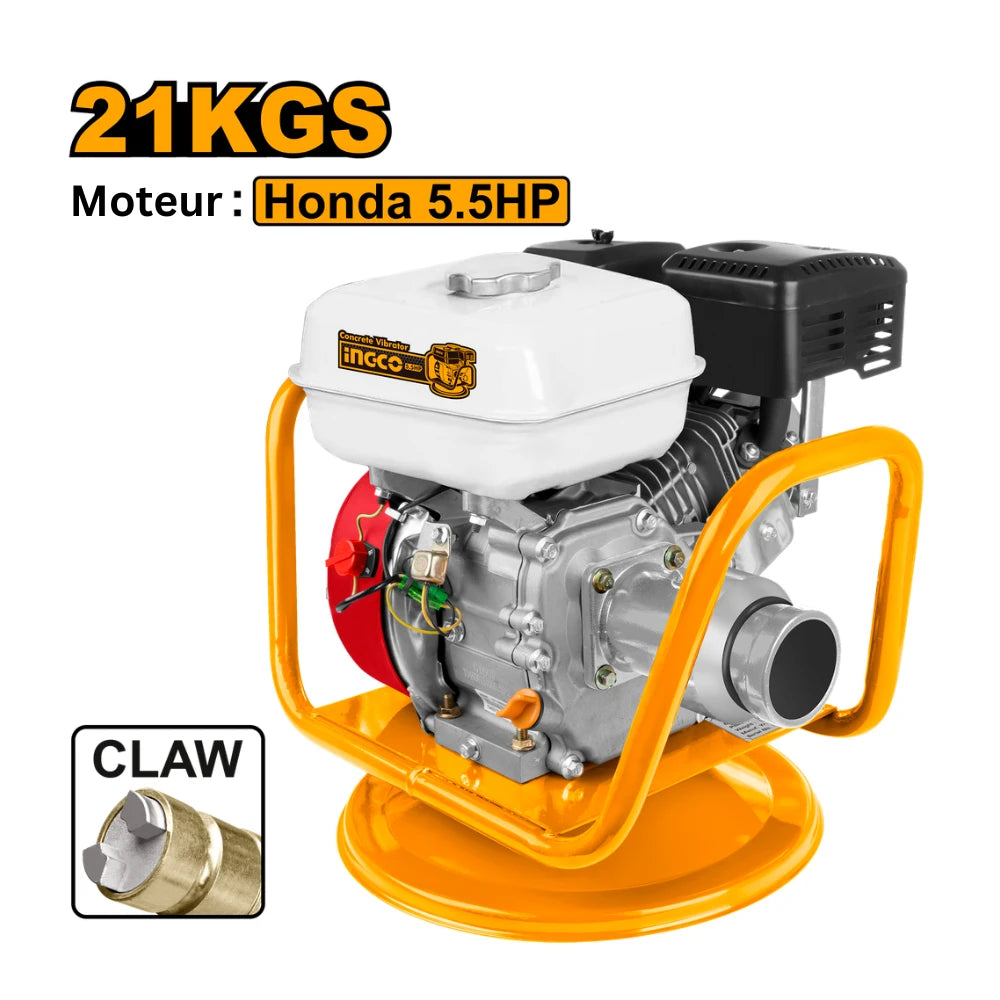 Vibreur à béton 4,0 kW (5,5 HP) claw INGCO GVR1