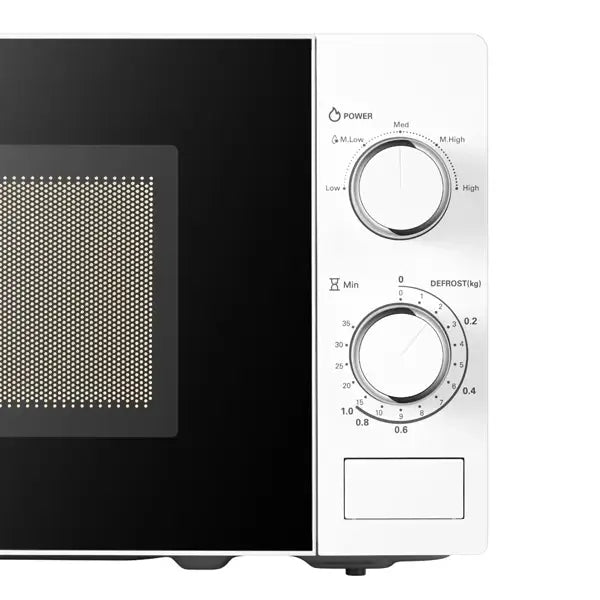 Micro Onde sans poigné Hisense 20 L 700 W 5 niveaux de puissance Bouton de commande H20MOWS10 — vue 2