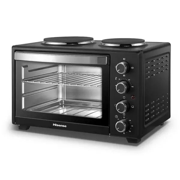 Mini four et plaque chauffante électrique avec poigné Hisense 28 L 2600 W 1 plaque de H28TOBKPKL16 — vue 2