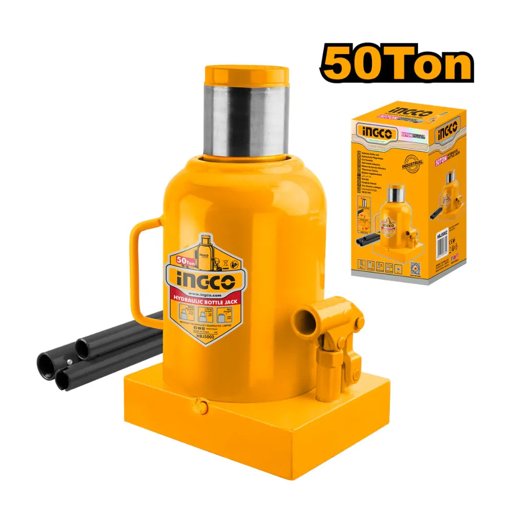 Cric bouteille hydraulique 50 t INGCO HBJ5002 — vue 2