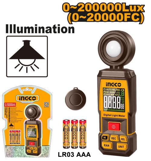 Luxmètre nuerique 0 - 100000LUX INGCO HETLU031