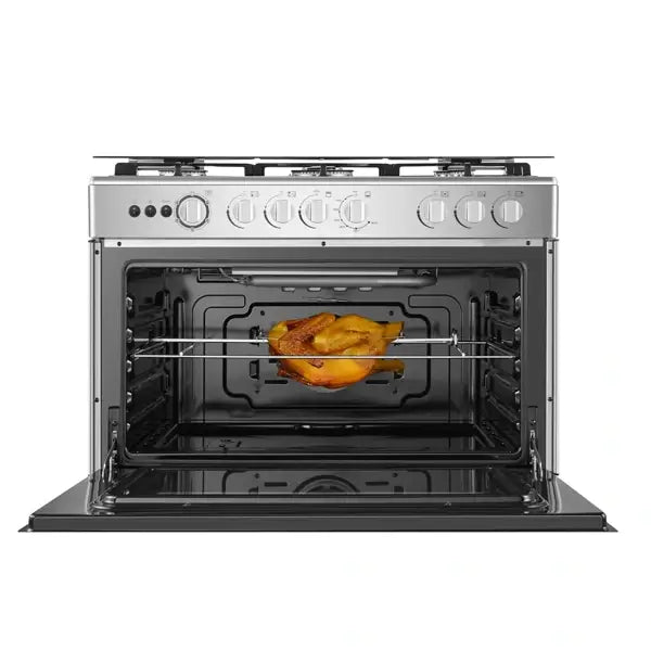 Gazinière 5 feux Hisense 41 W Allumage électrique Four Acier inoxydable HFG90335RX — vue 3