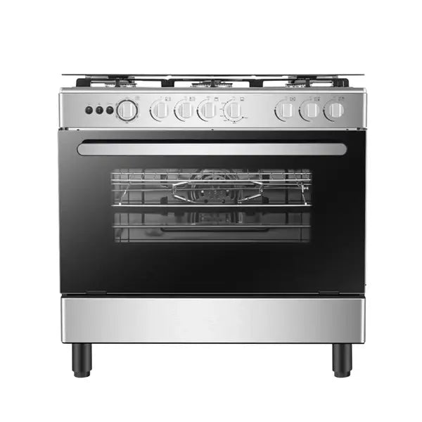 Gazinière 5 feux Hisense 41 W Allumage électrique Four Acier inoxydable HFG90335RX