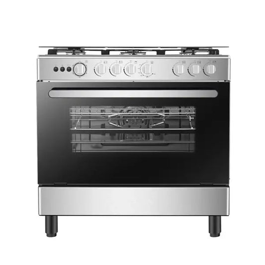 Gazinière 5 feux Hisense 41 W Allumage électrique Four Acier inoxydable HFG90335RX