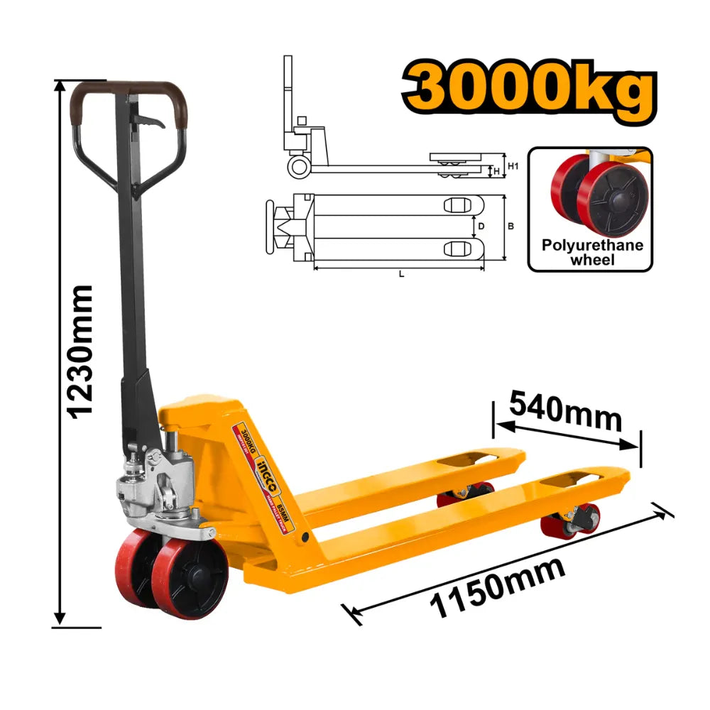 Transpalette manuel standard INGCO HHPT01301