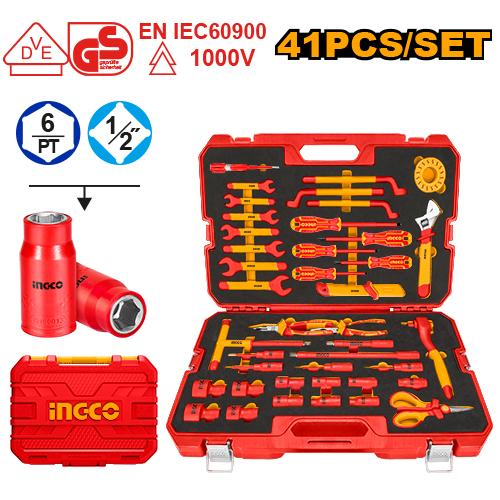 Jeu de 41 outils à main INGCO HKITH4101