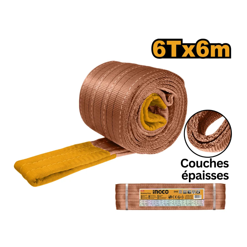 Bride de sangle 6 m INGCO HWSP0606