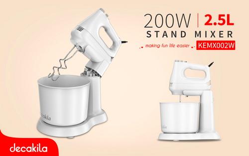 Batteur sur socle 200 W bol 2,5 L Decakila KEMX002W