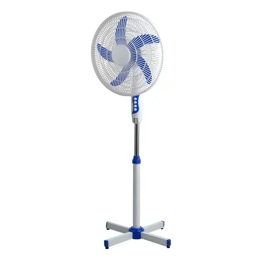 Ventilateur à pied Nasco 3 vitesses 16″ Puissance 40 W 5 hélices Contrôle manuel LF-SFC1600