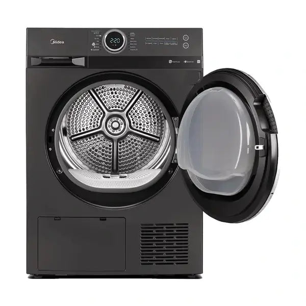 Sèche linge Inverter avec pompe à chaleur Midea 10 kg 750 W 4 programmes de séchage MD200H100BW/T