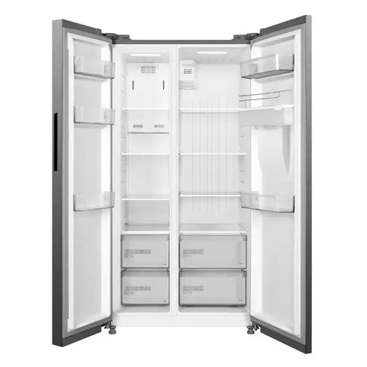 Réfrigérateur américain Inverter Quatro double portes Midea 555 L Économique MDRS710FGF50D