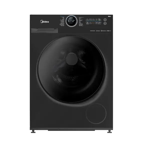 Machine à laver inverter Midea 10 kg Rinçage 10 kg 200 W Ouverture frontale Essorage MF200W100WB/T — vue 2
