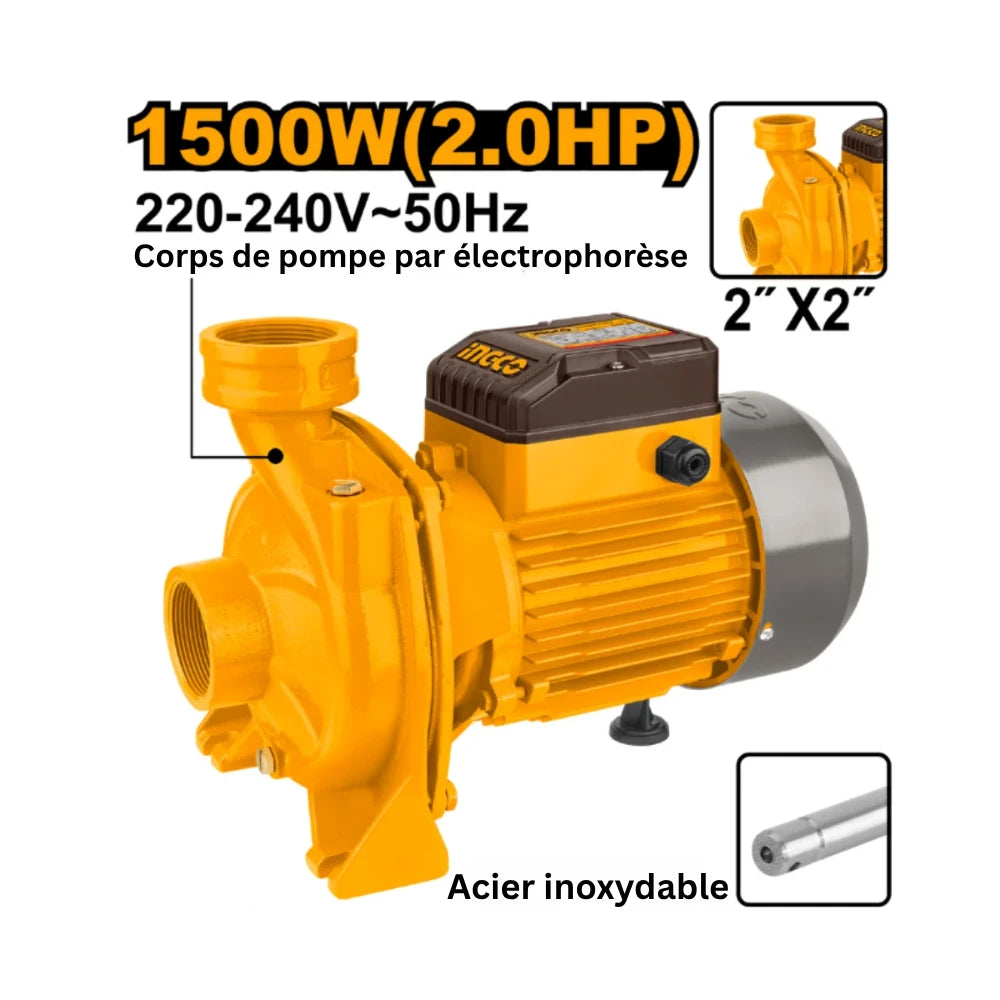 Pompe à eau 1500 W (2 HP) INGCO MHF15008