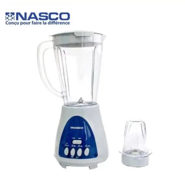 Mixeur Nasco 1,5 L 2 vitesses avec impulsion 400 W Corps en plastique Idéal pour faire BL1008AK-CB
