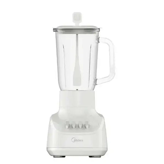 Mixer blender Midea 1 L Puissance 600 W 4 boutons 2 vitesses Bocal en verre Mixage MJ-BL6008BW