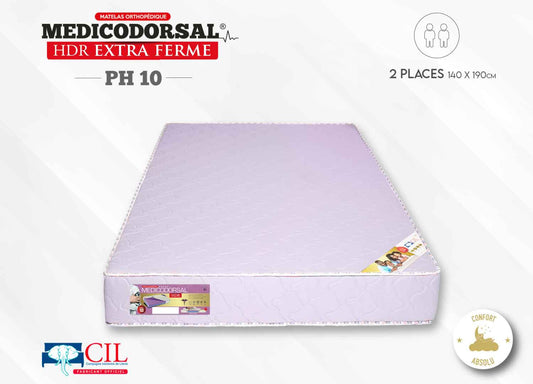 Medicodorsal HDR PH10 EP 20 extra ferme - 2 places - 140x190 cm