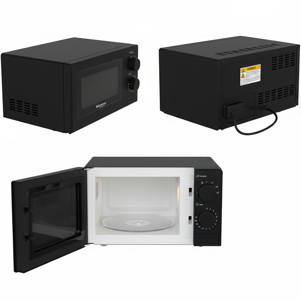 Micro-ondes Millennium 20L Black Edition – Performance et Design Compact