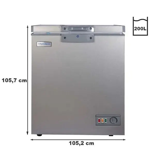 Congélateur horizontal une porte Nasco 150 L 1 panier à l’intérieur NAS-200FL — vue 2