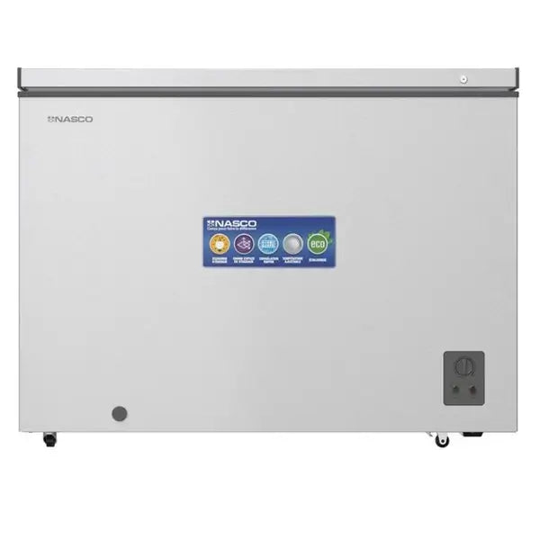 Nasco Congélateur Horizontal Une Porte Gris Avec Serrure 295 L NAS-400WA