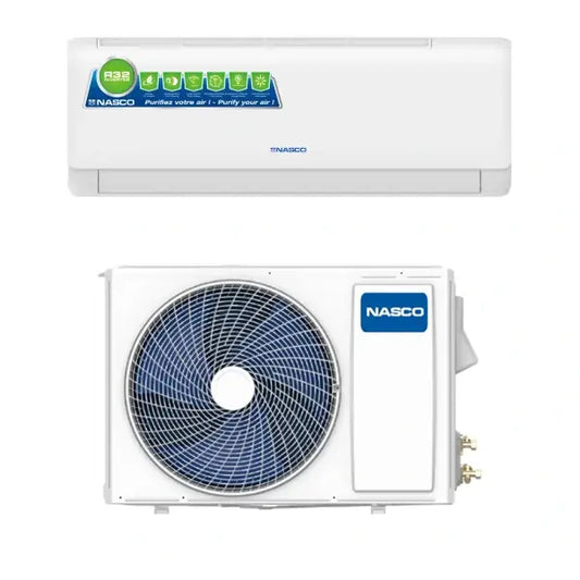 Split mural Inverter avec unité extérieur Nasco 12000 BTU 1,5 CV Mode automatique NAS-AX12V1