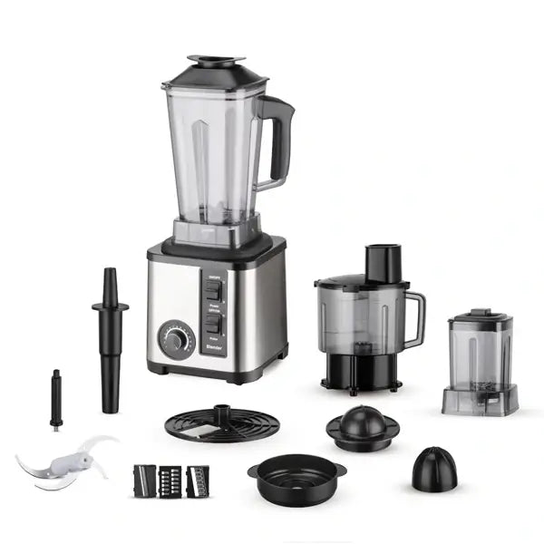 Mixeur professionnel Nasco 2 L 1000 W 8en1 Bol Incassable Commande mécanique avec NAS-BLMF975-TMT