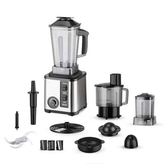Mixeur professionnel Nasco 2 L 1000 W 8en1 Bol Incassable Commande mécanique avec NAS-BLMF975-TMT