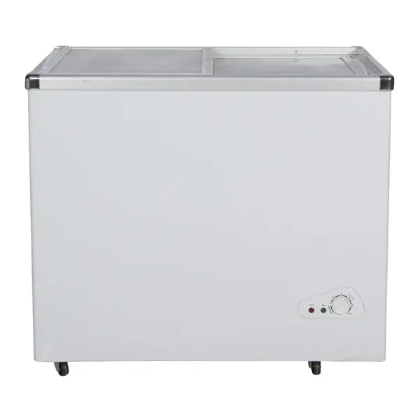 Congélateur horizontal double portes coulisses vitrées Nasco 255 L 3 paniers à NAS-FS255FL