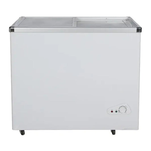 Congélateur horizontal double portes coulisses vitrées Nasco 255 L 3 paniers à NAS-FS255FL