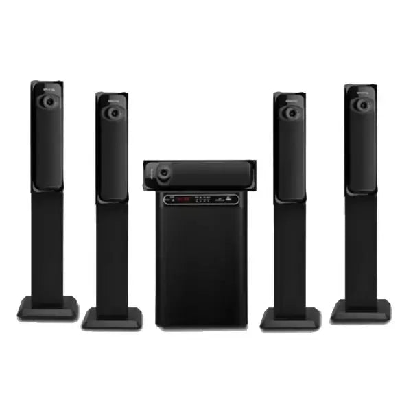 Home cinéma avec télécommande Nasco 45 W 5 haut parleurs USB BT Caisson de basse NAS-HT5.1-N2410