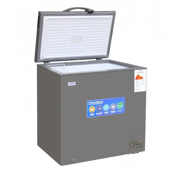 Congélateur horizontal Nasco 145 L 1 panier à l’intérieur Économique R600A NASCF-200-LM