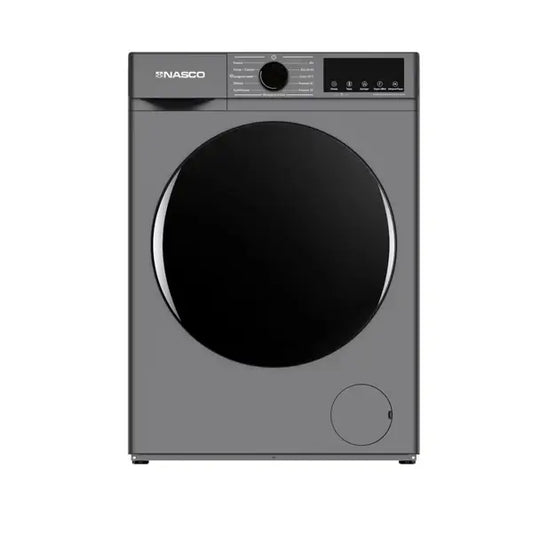 Machine à laver Inverter Nasco 10 kg Automatique 1600 W Essorage Rinçage Chargement NASFL-JS10KG-S