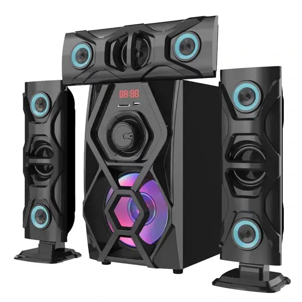 Home cinéma télécommandé Nasco 80 W BT USB FM SD CARD MP3 3D REAL SOUND NS-1705