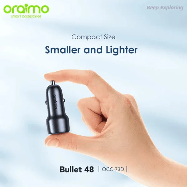 Oraimo OCC-73D charge rapide 48W QC 3.0 et PD pour smartphone et laptop