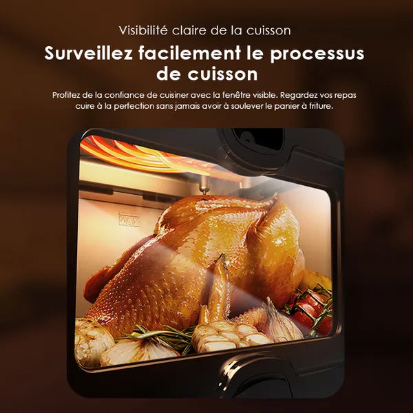 Friteuse électrique 5 litres oraimo – cuisson saine avec contrôle de température 90-200°C